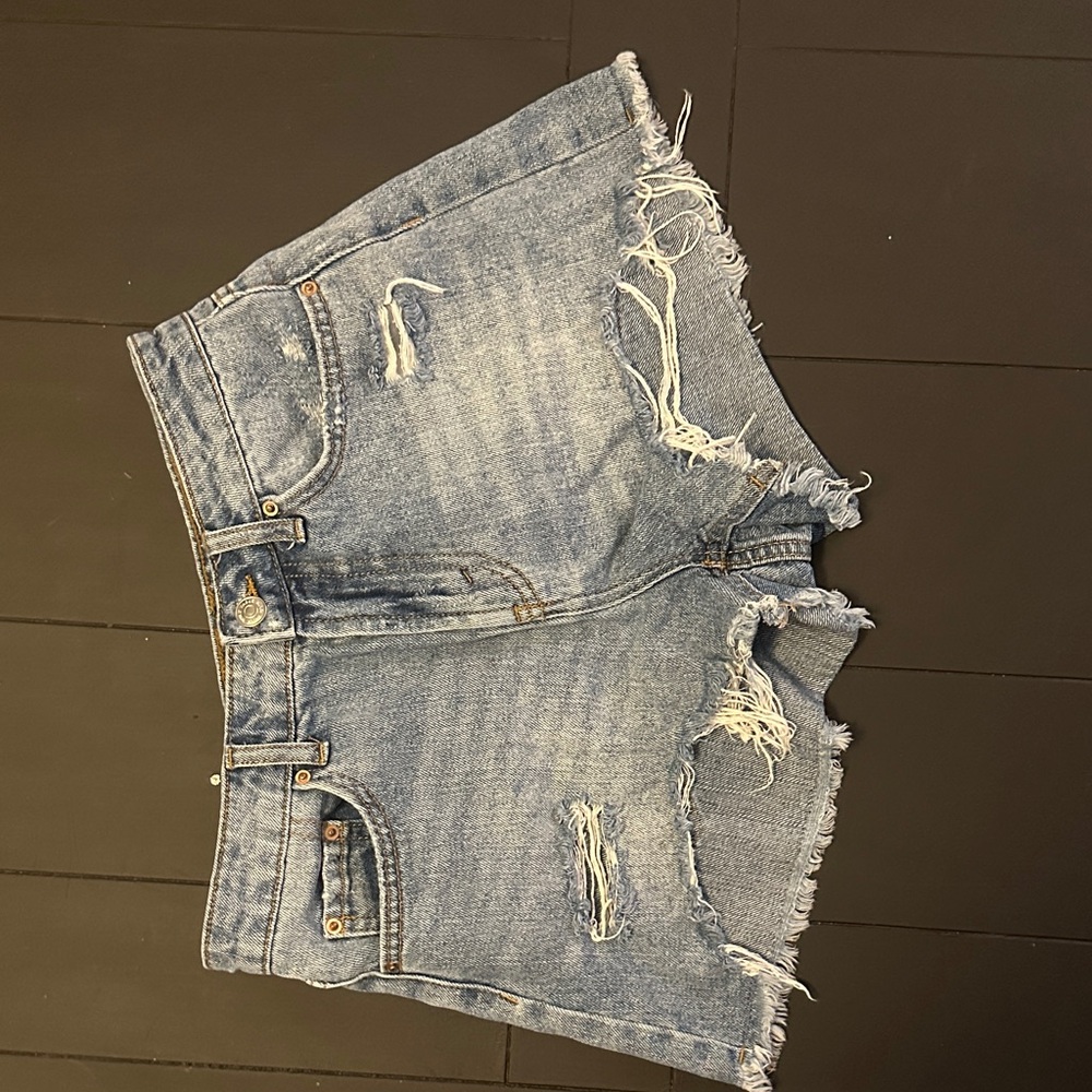 Wild Fable Light Blue Distressed Jean Shorts